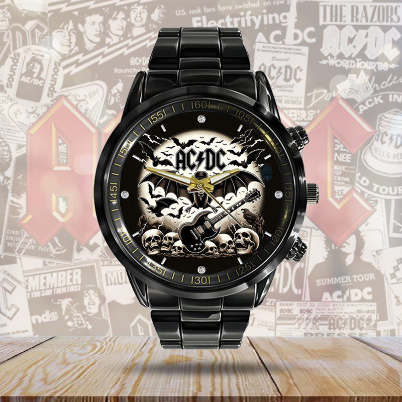 ACDC-Black-Stainless-Steel-Watch-GUD1284-1
