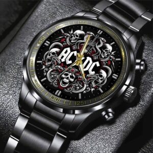 AC/DC Black Stainless Steel Watch GUD1299