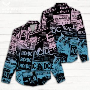 AC/DC Women Casual Shirt 3D Linen Shirt GWS1186