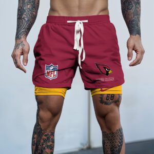 Arizona Cardinals NFL Personalized Double Layer Shorts WDS1096