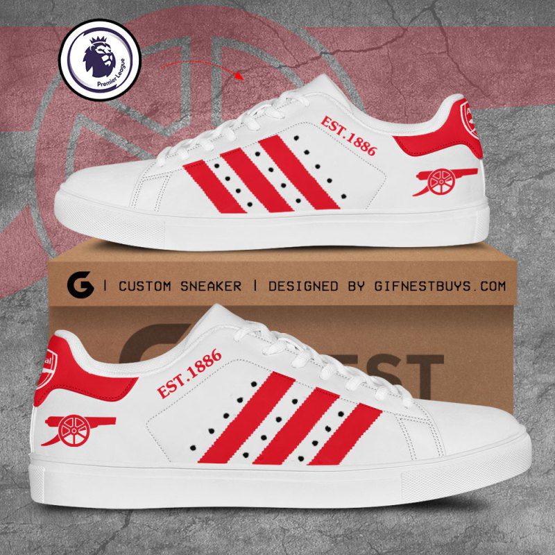Arsenal-Stan-Smith-Shoes-GUD1230 Arsenal Stan Smith Shoes GUD1230
