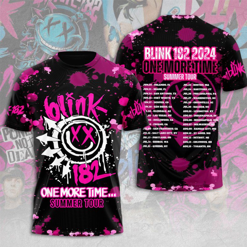 Blink-182-3D-Unisex-T-Shirt-GUD1383 Blink-182 3D Unisex T-Shirt GUD1383