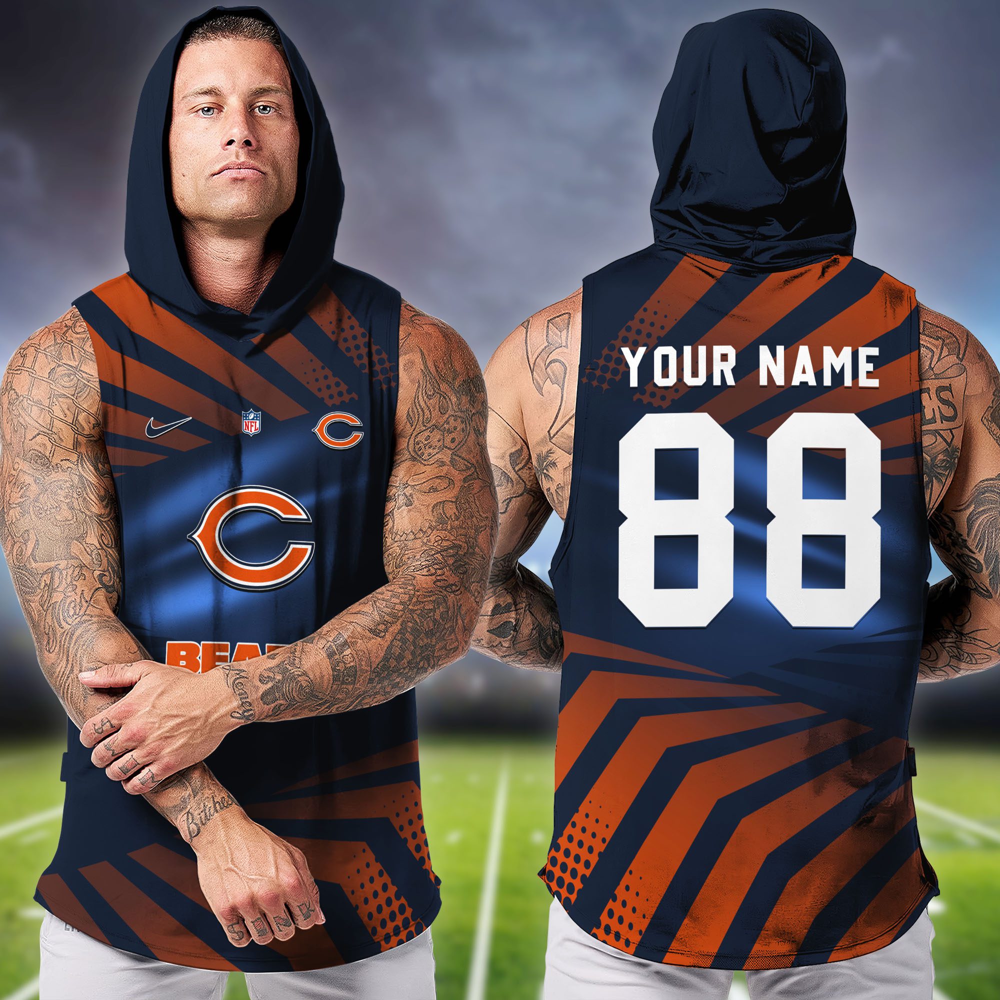 Chicago-Bears-NFL-Hoodie-Tank-Top-Workout-Outfit-WHT1196-1