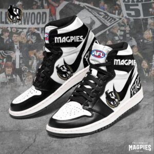 Collingwood FC Air Jordan 1 Sneaker JD1 Shoes For Fans GSS1030
