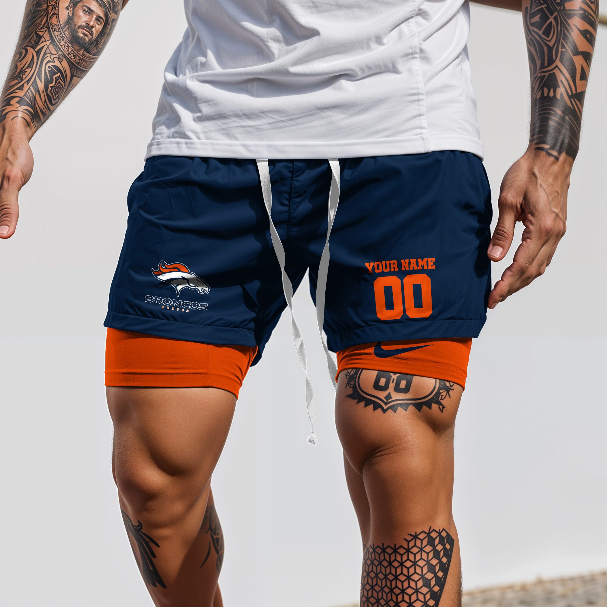 Denver-Broncos-NFL-Double-Layer-Shorts-Custom-Your-Name-And-Number-WDS1041-3