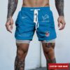 Detroit Lions NFL Personalized Double Layer Shorts For Fans WDS1078