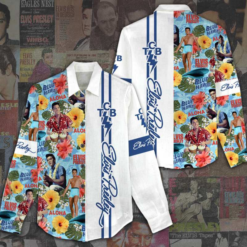 Elvis-Presley-Women-Casual-Shirt-3D-Linen-Shirt-GWS1143 Elvis Presley Women Casual Shirt 3D Linen Shirt GWS1143