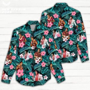 Elvis Presley Women Casual Shirt 3D Linen Shirt GWS1206