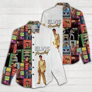 Elvis Presley Women Casual Shirt 3D Linen Shirt GWS1219