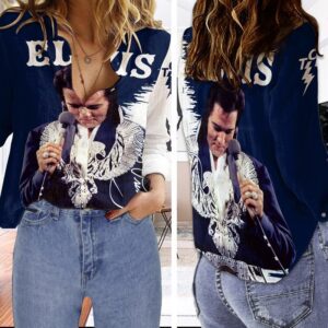Elvis Presley Women Casual Shirt 3D Linen Shirt GWS1238