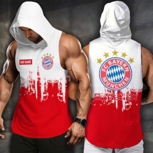 FC Bayern Munchen Men Workout Hoodie Tank Tops WHT1332