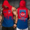 FC Heidenheim Men Workout Hoodie Tank Tops WHT1364