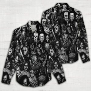 Horror Movies Women Casual Shirt 3D Linen Shirt GWS1221