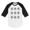 Houston Astros Logo Grid 3/4 Black Sleeve Raglan Shirt