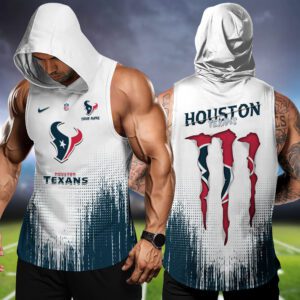 Houston Texans NFL Hoodie Tank Top Workout Outfit WHT1170
