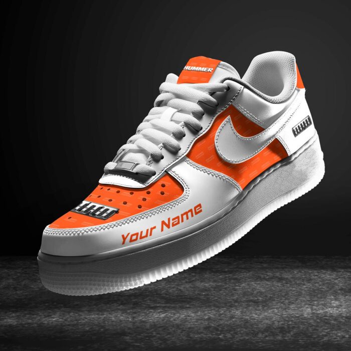 Hummer Orange Air Force 1 Sneakers AF1 Limited Shoes For Cars Fan LAF2565