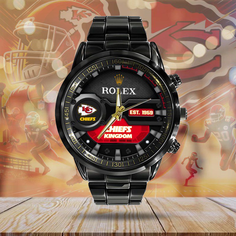 Kansas-City-Chiefs-x-Rolex-Black-Stainless-Steel-Watch-GUD1265-1