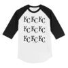 Kansas City Royals Logo Grid 3/4 Black Sleeve Raglan Shirt