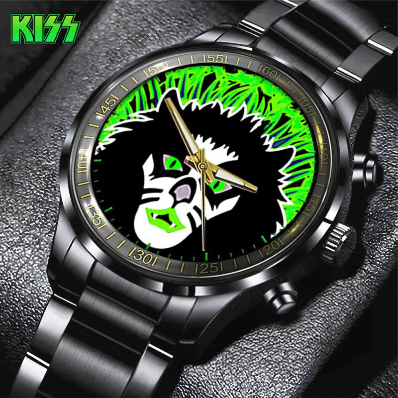 Kiss-Band-Black-Stainless-Steel-Watch-GUD1277 Kiss Band Black Stainless Steel Watch GUD1277