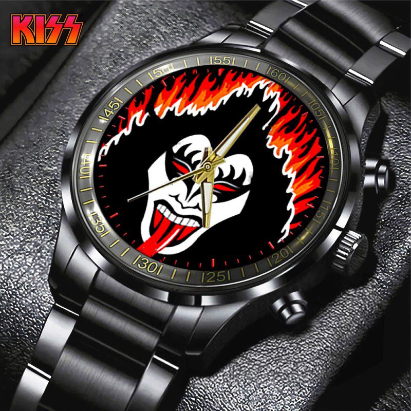Kiss-Band-Black-Stainless-Steel-Watch-GUD1279 Kiss Band Black Stainless Steel Watch GUD1279