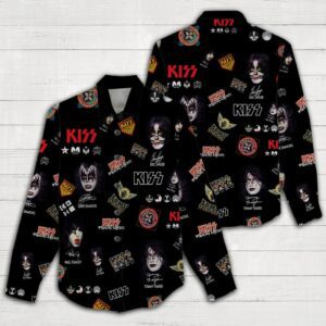 Kiss Band Women Casual Shirt 3D Linen Shirt GWS1225