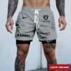 Las Vegas Raiders NFL Personalized Double Layer Shorts For Fans WDS1082