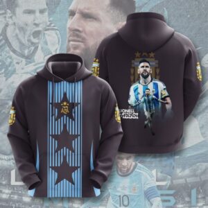 Lionel Messi x Argentina National Football Team 3D Unisex Hoodie GUD1030