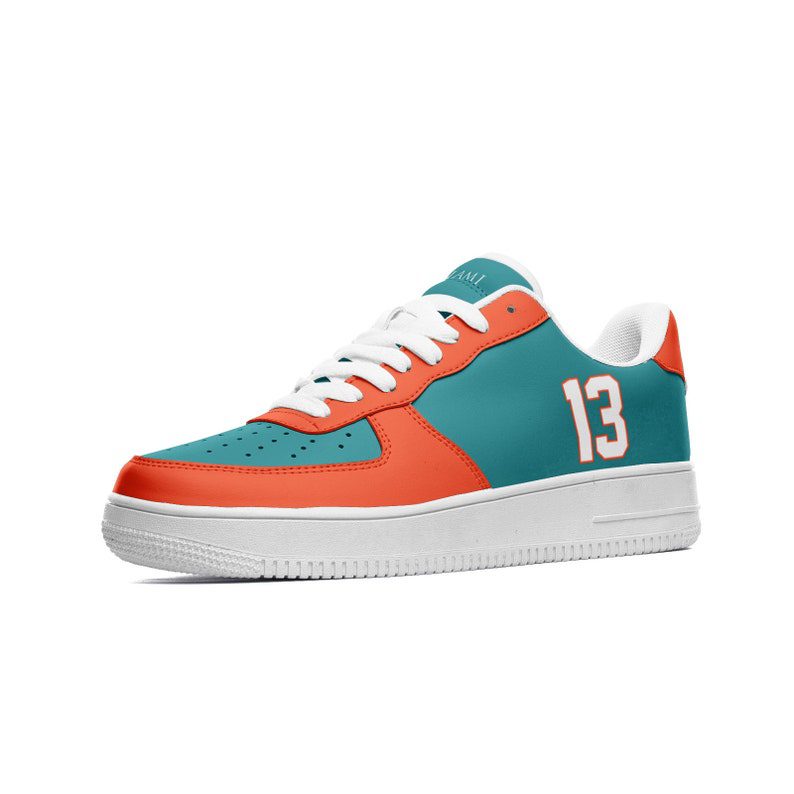 Miami-Dolphins-Air-Force-1-Sneakers-AF1-Shoes-EAF1036 Miami Dolphins Air Force 1 Sneakers AF1 Shoes EAF1036