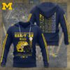 Michigan Wolverines Football 3D Unisex Hoodie GUD1034