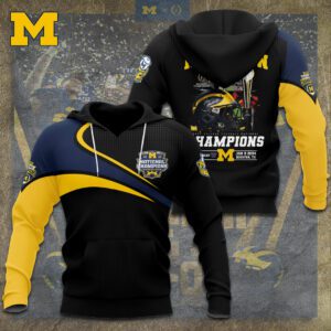 Michigan Wolverines Football 3D Unisex Hoodie GUD1040