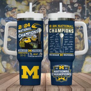 Michigan Wolverines Football 40oz Stanley Tumbler GUD1307