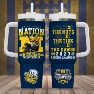 Michigan Wolverines Football 40oz Stanley Tumbler GUD1308