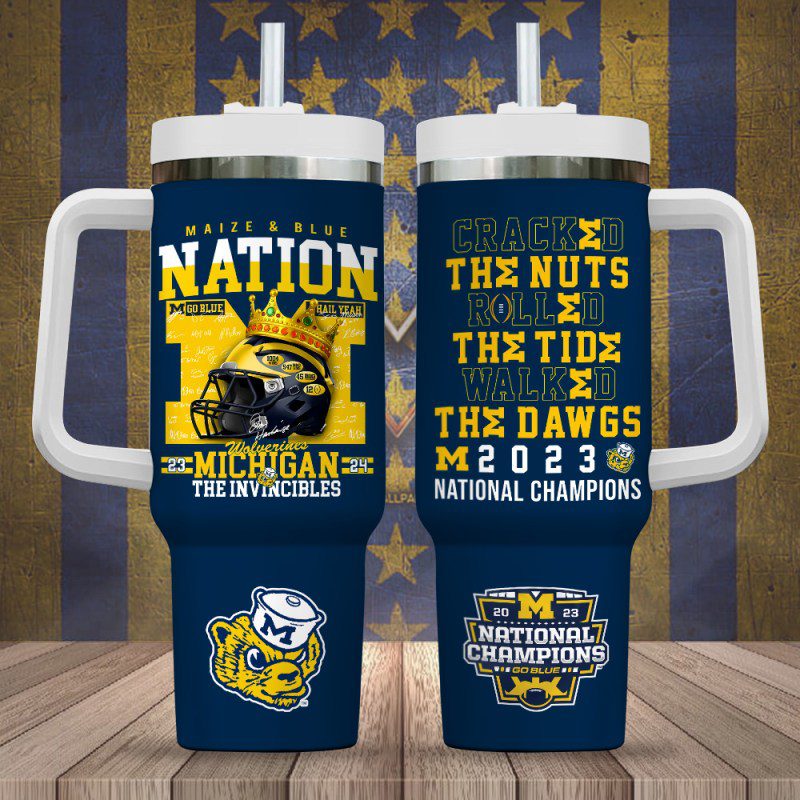 Michigan-Wolverines-Football-40oz-Stanley-Tumbler-GUD1308 Michigan Wolverines Football 40oz Stanley Tumbler GUD1308