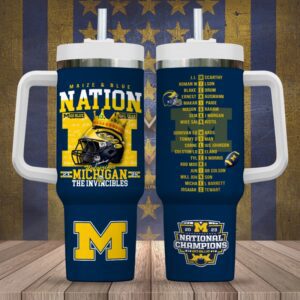 Michigan Wolverines Football 40oz Stanley Tumbler GUD1309
