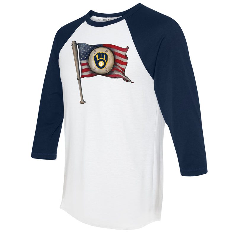 Milwaukee-Brewers-Baseball-Flag-34-Navy-Blue-Sleeve-Raglan-Shirt-1