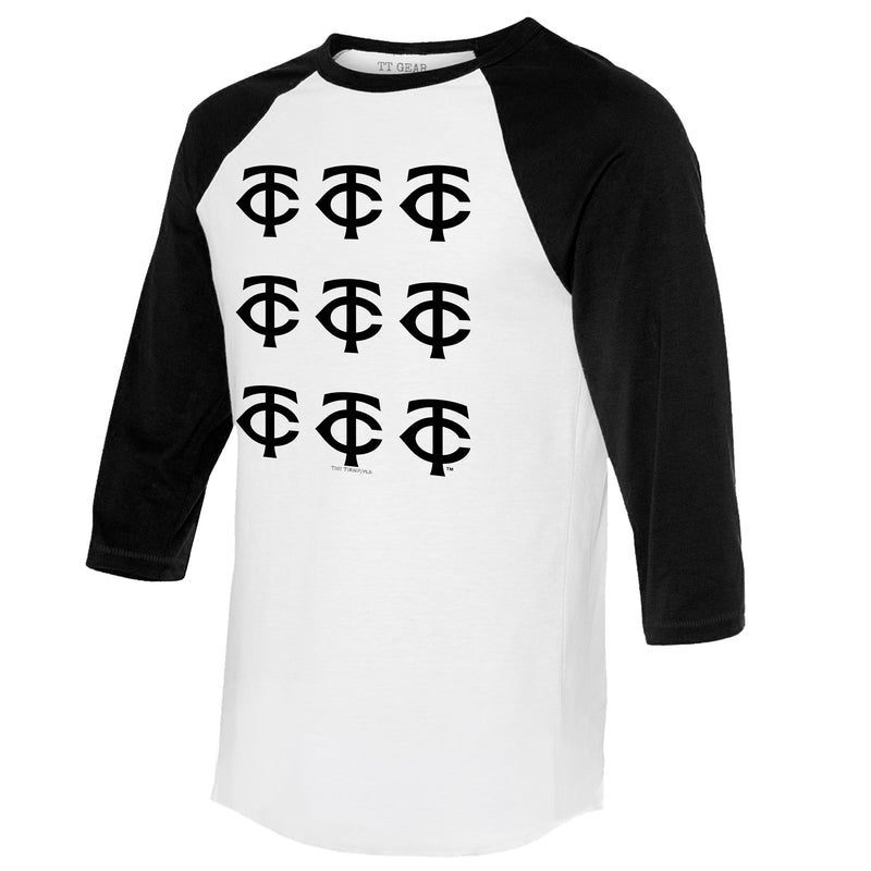 Minnesota-Twins-Logo-Grid-34-Black-Sleeve-Raglan-Shirt-1