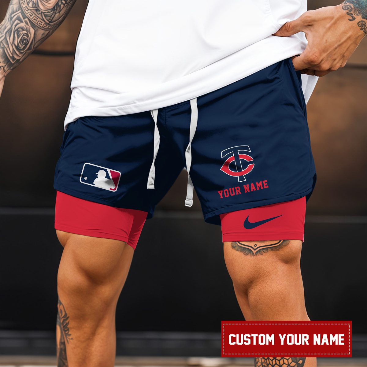 Minnesota-Twins-MLB-Personalized-Double-Layer-Shorts-WDS1146-2
