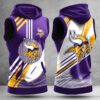 Minnesota Vikings Men Workout Hoodie Tank Tops WHT1575