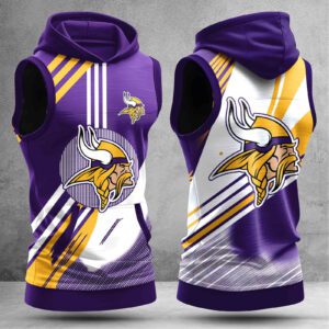 Minnesota Vikings Men Workout Hoodie Tank Tops WHT1575