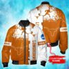 NCAA Texas Longhorns Custom Name Bomber Jacket