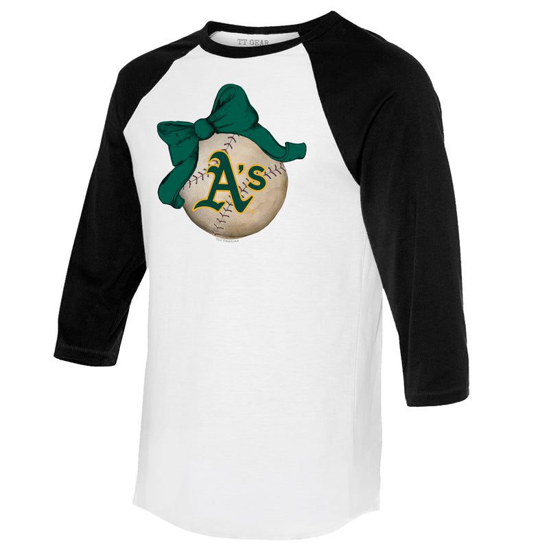 Oakland-Athletics-Baseball-Bow-34-Black-Sleeve-Raglan-Shirt-1
