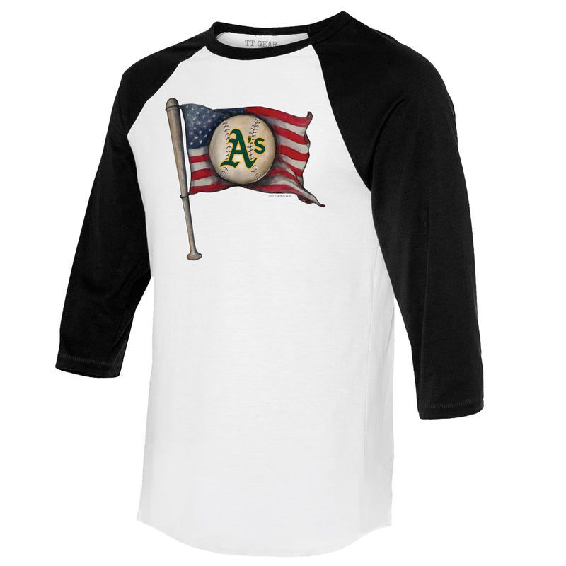 Oakland-Athletics-Baseball-Flag-34-Black-Sleeve-Raglan-Shirt-1