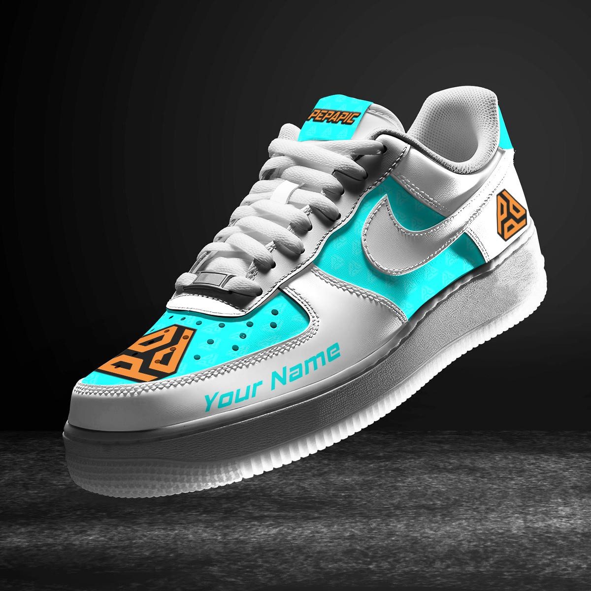 Pepapic-Cyan-Air-Force-1-Sneakers-AF1-Limited-Shoes-For-Cars-Fan-LAF2708 Pepapic Cyan Air Force 1 Sneakers AF1 Limited Shoes For Cars Fan LAF2708