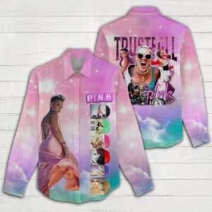 P!nk Women Casual Shirt 3D Linen Shirt GWS1202