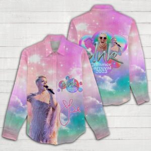 P!nk Women Casual Shirt 3D Linen Shirt GWS1229