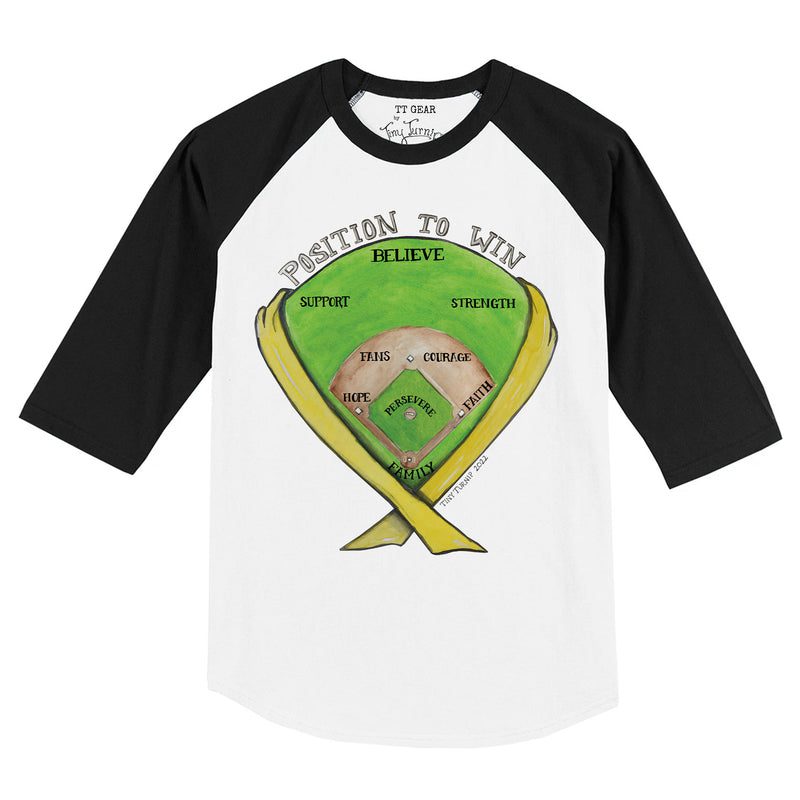 Position-to-Win-34-Sleeve-Raglan-Shirt "Position to Win" 3/4 Sleeve Raglan Shirt