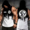 SV 07 Elversberg Men Workout Hoodie Tank Tops WHT1375