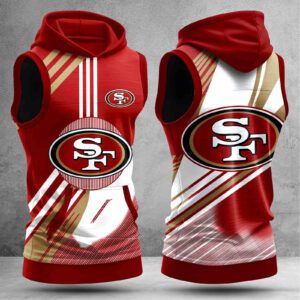 San Francisco 49ers Men Workout Hoodie Tank Tops WHT1567