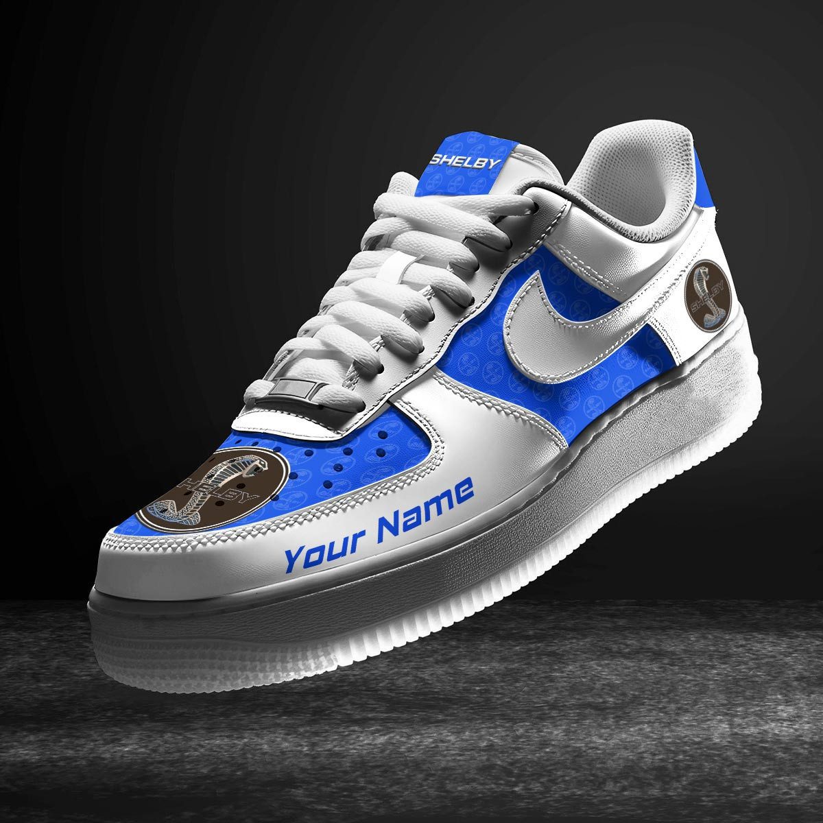 Shelby-Blue-Air-Force-1-Sneakers-AF1-Limited-Shoes-For-Cars-Fan-LAF2510 Shelby Blue Air Force 1 Sneakers AF1 Limited Shoes For Cars Fan LAF2510