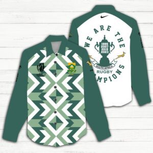 South Africa x Rugby World Cup Women Casual Shirt 3D Linen Shirt GWS1196